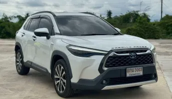 Toyota Cross 1.8 Hybrid Premium Safety สีขาว