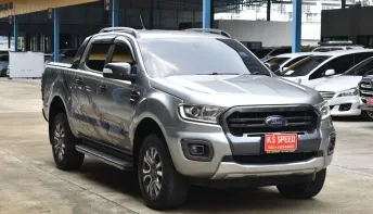 Ford Ranger 2.0 Wildtrak  สีเทา เกียร์ออโต้ ปี 2019