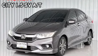 Honda CITY 1.5SV ตัวท๊อป  i-VTEC รถเก๋ง 4 ประตู ออกรถฟรีดาวน์