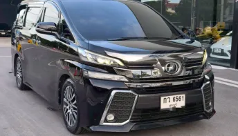 2015 TOYOTA VELLFIRE 2.5 ZG TOP สุด สีดำ