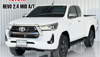 รถมือเดียว Toyota Hilux Revo 2.4 MID รถกระบะแคป ยกสูง เกียร์ออโต้ ออกรถฟรีดาวน์