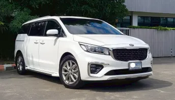 Kia Grand Carnival 2.2 EX crdi ปี 2019 แท้ ไมเนอร์เชนจ์ สีขาว