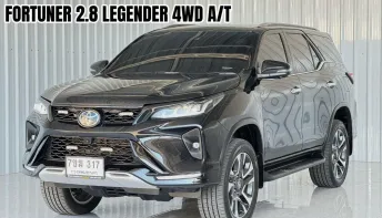 รถบ้านมือเดียว Toyota Fortuner 2.8 Legender 4WD  SUV  ฟรีดาวน์