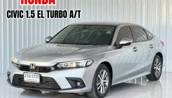 โฉม FE ฟรีดาวน์ Honda CIVIC 1.5 TURBO EL รถเก๋ง 5 ประตู ออกรถง่าย