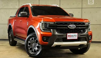 2023 Ford RANGER 2.0 Double Cab WildTrak Hi-Rider AT ไมล์แท้ 5 หมื่น สีSedona Orange (Limited) B4900