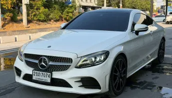 2019 MERCEDES-BENZ C200 COUPE (facelift) AMG Dynamic สีขาว