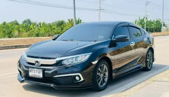 รถมือเดียว ป้ายแดง ไมล์แท้ ฟรีดาวน์ HONDA CIVIC 1.8 EL FC MNC 2019 จด 2020 