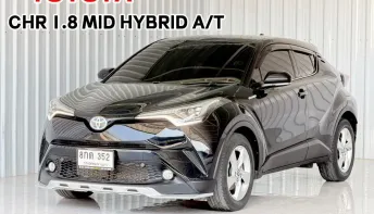 รถบ้าน Toyota C-HR 1.8 MID HV Hybrid HEV รถเก๋ง 5 ประตู ออกรถฟรีดาวน์