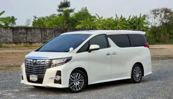 TOYOTA ALPHARD 2.5 S"C Package" (รุ่นท็อปสุด) ปี 2015 รถตู้ VIP สุดหรูยอดฮิต ดูแลง่าย นั่งสบาย