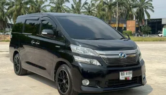 Toyota Vellfire 2.4 V Hybrid เกียร์ออโต้ ปี 2013 สีดำ