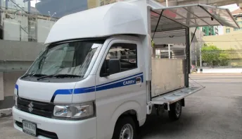2022 SUZUKI CARRY 1.5 สีขาว เกียร์ธรรมดา แต่ง FoodTruck 