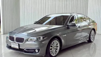 BMW SERIES 5, 528i LUXURY ปี 2014 สีเทา เกียร์ A/T  โฉม F10 ปี10-17