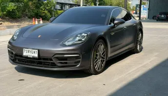 2021 PORSCHE PANAMERA 4 E-HYBRID สี GT Silver Wrap สีดำด้าน