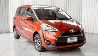 TOYOTA SIENTA 1.5 V ปี 2017 สีส้ม โฉม ปี16-ปัจจุบัน