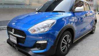 2025 SUZUKI SWIFT 1.2 GL AUTO สีน้ำเงิน-ขาว ปุ่มSTART วิ่งน้อย 10,793 กม. รถสวยสภาพใหม่