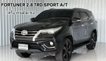 รถครอบครัว 7 ที่นั่ง ขับ2 Toyota Fortuner 2.8 TRD Sportivo SUV รถสภาพดี มีประกัน
