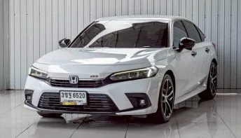 HONDA CIVIC, 2.0 e:HEV RS ปี 2022 สีขาว โฉม FE ปี21-ปัจจุบัน