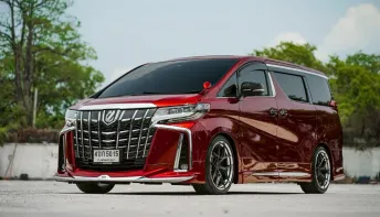 Toyota Alphard 2.5 SC Package ปี 2021 สีแดงสะดุดตา ภายในกว้าง เบาะมิกกี้เม้าส์ นั่งสบาย