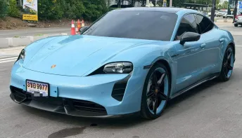 2025 PORSCHE TAYCAN EV 4S สี Frozen Blue