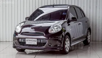 NISSAN MARCH 1.2 V ปี 2012 สีม่วง โฉม ปี10-ปัจจุบัน