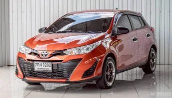 TOYOTA YARIS, 1.2 J ECO ปี 2018 สีส้ม โฉม ปี13-19