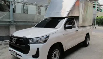 2025 TOYOTA REVO 2.4 ENTRY (เครื่องรุ่นใหม่ ยูโร5) หัวเดียว เกียร์AUTO สีขาว มีหลังคาตู้ทึบ ฟรีดาวน์