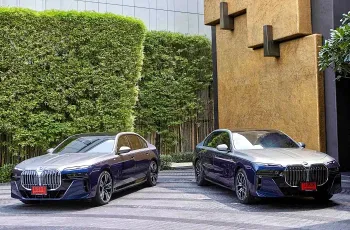 BMW ส่ง BMW i7 และ BMW 740d เป็นลีมูซีนประจำโรงแรม โฟร์ซีซั่นส์