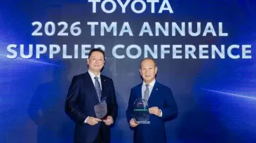 บริดจสโตนคว้า 2 รางวัลทรงเกียรติด้านคุณภาพและความปลอดภัย ในฐานะพันธมิตรยอดเยี่ยมของโตโยต้า บนเวที “2026 TMA Annual Supplier Conference”