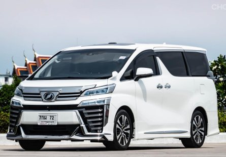 ไมล์แท้ๆ 60,000 ขาย รถมือสอง 2018 Toyota VELLFIRE 2.5 Z G EDITION รถตู้/MPV  รถบ้านมือเดียว