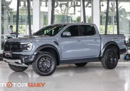 Ford Ranger RAPTOR 3.0 TWIN TURBO 4WD สีเทา Conquer Grey  ปี 2023 วิ่ง 25,xxx km.