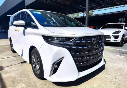 2024 รถใหม่ป้ายแดง Toyota ALPHARD 2.5 HEV รถตู้/MPV ที่เดียวในไทยเลือกได้2สี