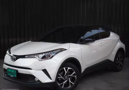 2019 Toyota C-HR 1.8 MID ขาว -  มือเดียว ปี19แท้ รุ่นท็อป เบนซิน ล้อซากุระ sakura หลังคาดำ