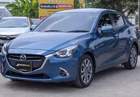 2019 Mazda 2 1.5 XD High Plus Sedan สีน้ำเงินเข้มสวยหรูมาก เครื่องยนต์ดีเซล ฟังก์ชั่นครบจัดเต็ม