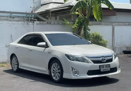 2012 Toyota CAMRY 2.5 Hybrid DVD รถเก๋ง 4 ประตู ออกรถง่าย รถบ้านไมล์แท้ 