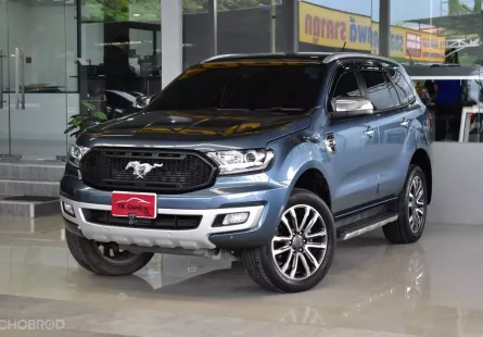 รถบ้านแท้ 2019 Ford Everest 2.2 Titanium+ SUV ดาวน์ 0%