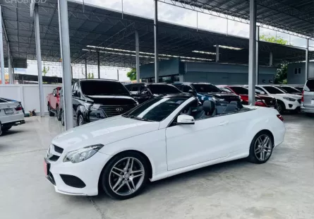 BENZ E200 2.0 Cabriolet AMG Dynamic W207 2015 รถบ้าน มือแรก ไมล์น้อย เปิดประทุน รับประกันตัวถังสวย