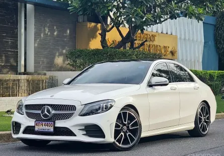 2019 Mercedes-Benz C220 2.0 d AMG Dynamic รถเก๋ง 4 ประตู ออกรถง่าย รถสวย ไมล์แท้ 