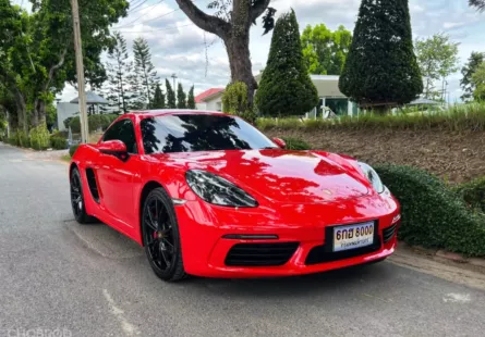 2019 Porsche 718 Cayman แดง รถศูนย์ aas มือเดียว