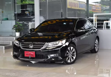 Honda ACCORD 2.4 EL i-VTEC ปี 2014 ไม่เคยติดแก๊สแน่นอน รถบ้านแท้ๆ ไมล์น้อยมากเข้าศูนย์ตลอด สวยเดิม