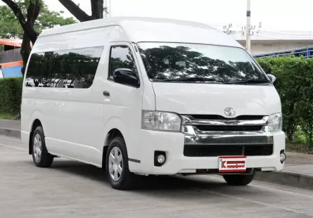 รถตู้ Toyota Commuter 3.0 D4D MT (1666) รถใช้งานในครอบครัวป้ายฟ้า เบาะเดิม 4 แถว 