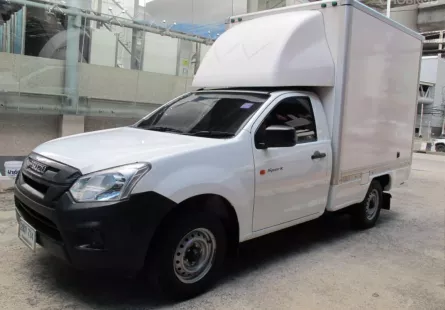 2019 ISUZU DMAX SPARK 1.9 B เกียร์ธรรมดา สีขาว AIRBAG เบาะหนัง มีตู้ CARGO BOX รถสวยสภาพดี มือเดียว 