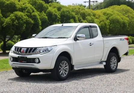 NEW MITSUBISHI TRITON 2.4 MIVEC GLS PLUS TOP CAB ปี2018(แท้) เกียร์ ธรรมดา สีขาว