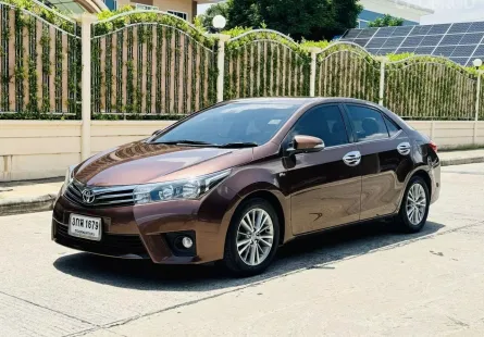 TOYOTA COROLLA ALTIS 1.8 E ปี 2015 เกียร์AUTO สีหายาก Dark Brown Mica Metallic หรูหรามีระดับ