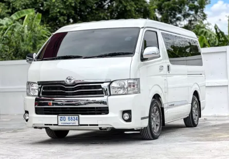 2018 TOYOTA VENTURY, 3.0 G โฉม ปี05-19 สีขาว  เกียร์ออโต้ เครื่องยนต์ดีเซล มือเดียวป้ายแดง