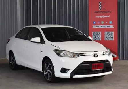 Toyota Vios 1.5 J 2016 รถบ้านมือเดียวออกห้างป้ายแดง ล้อแม็ก เบาะหนัง ติดแก๊ส LPG ฟรีดาวน์ได้