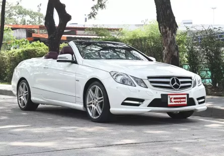 Mercedes-Benz E200 1.8 W207 Sport Convertible 2012 รถสปอร์ตเปิดประทุน ใช้งานน้อย 