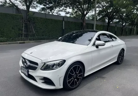 2019 Mercedes-Benz C200 1.5 AMG Dynamic รถเก๋ง 2 ประตู ออกรถง่าย รถบ้านไมล์แท้ ประวัติดี 