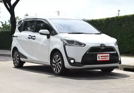 Toyota Sienta 1.5 V 2019 รถครอบครัวมือเดียวออกป้ายแดง ตัวท๊อปสุด ชุดแต่งรอบคัน