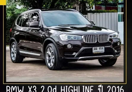 2016 BMW X3 2.0 xDrive20d Highline SUV 