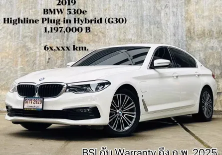 2019 BMW 530e 2.0 Highline รถเก๋ง 4 ประตู รถบ้านแท้ ไมล์น้อย มือเดียว เจ้าของขายเอง 